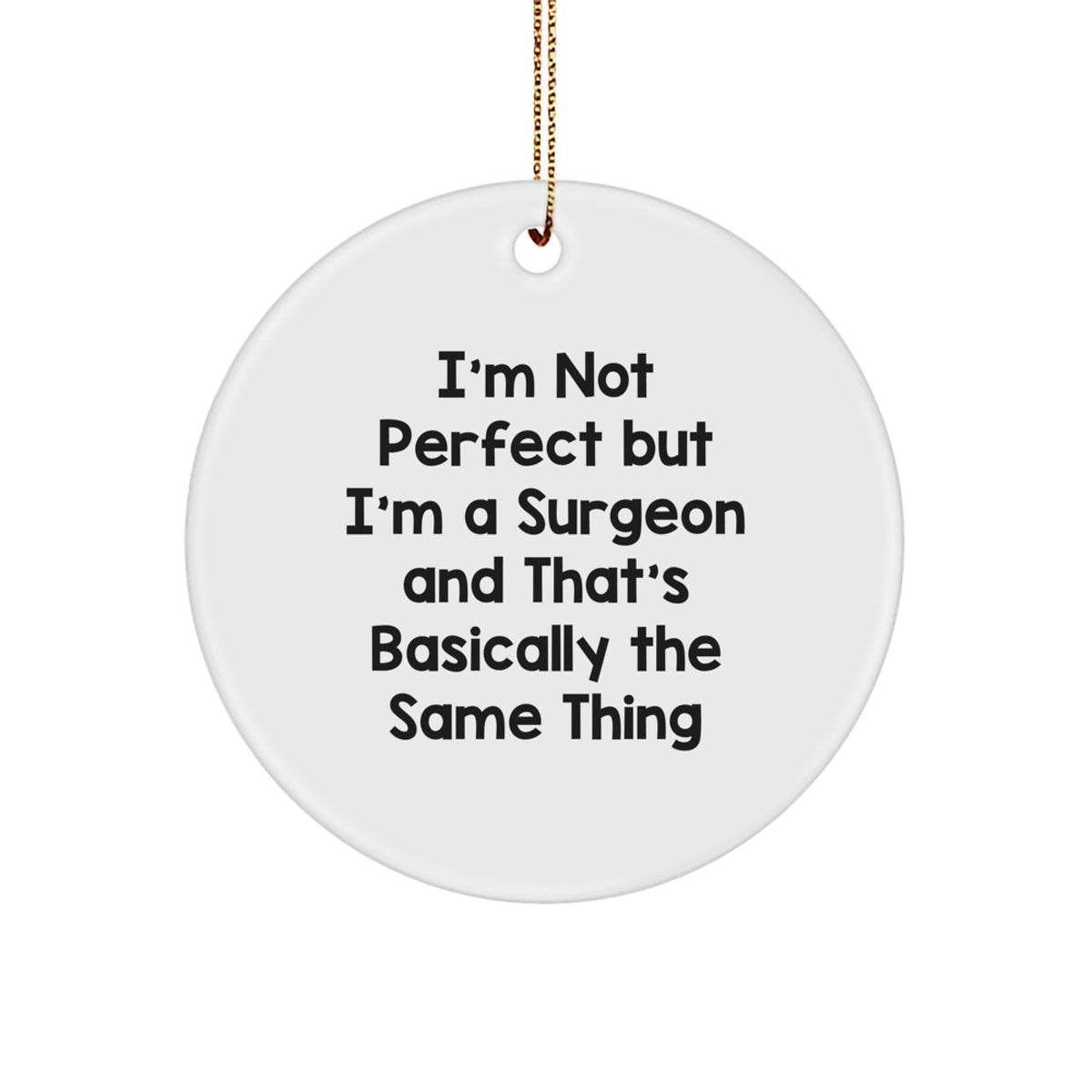 Surgeon Keepsake Christmas Ornament for Him Gift - Image 1
