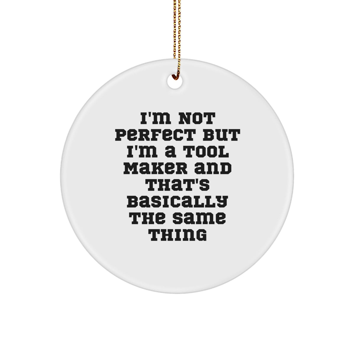 Tool Maker Keepsake Christmas Ornament for Him Gift - Holiday Tree Decor - Image 1