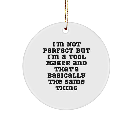 Tool Maker Keepsake Christmas Ornament for Him Gift - Holiday Tree Decor - Image 1