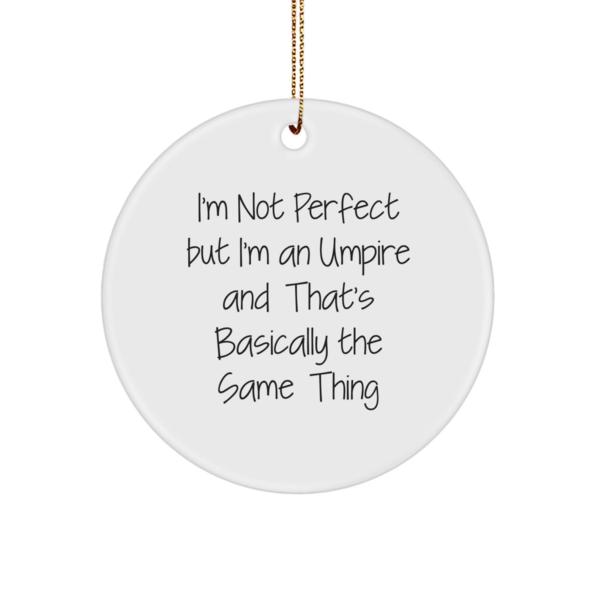 Umpire Circle Ornament for Teens Memento Christmas Gift - Image 1