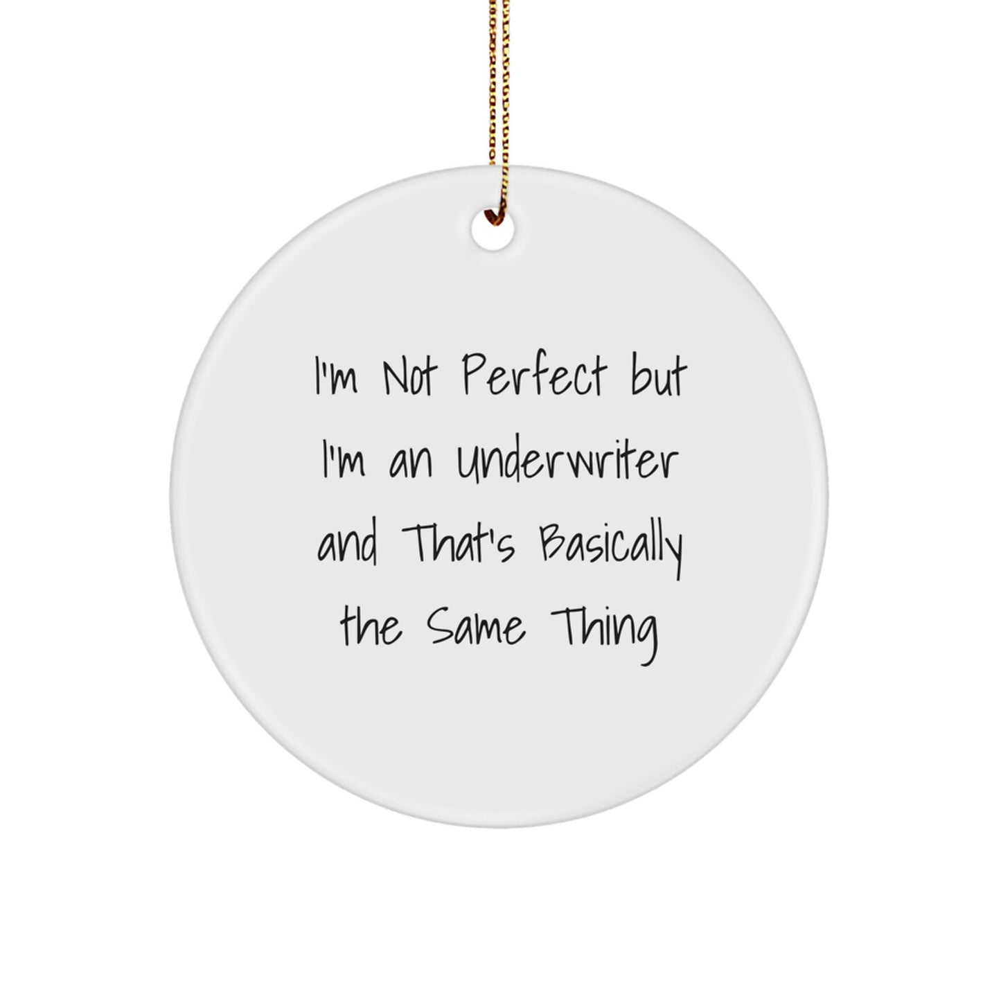 Underwriter Circle Ornament for a Colleague Christmas Gift - Image 1