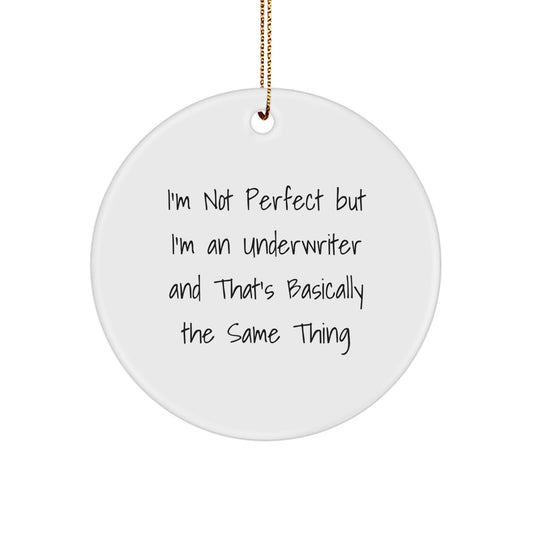 Underwriter Circle Ornament for a Colleague Christmas Gift - Image 1