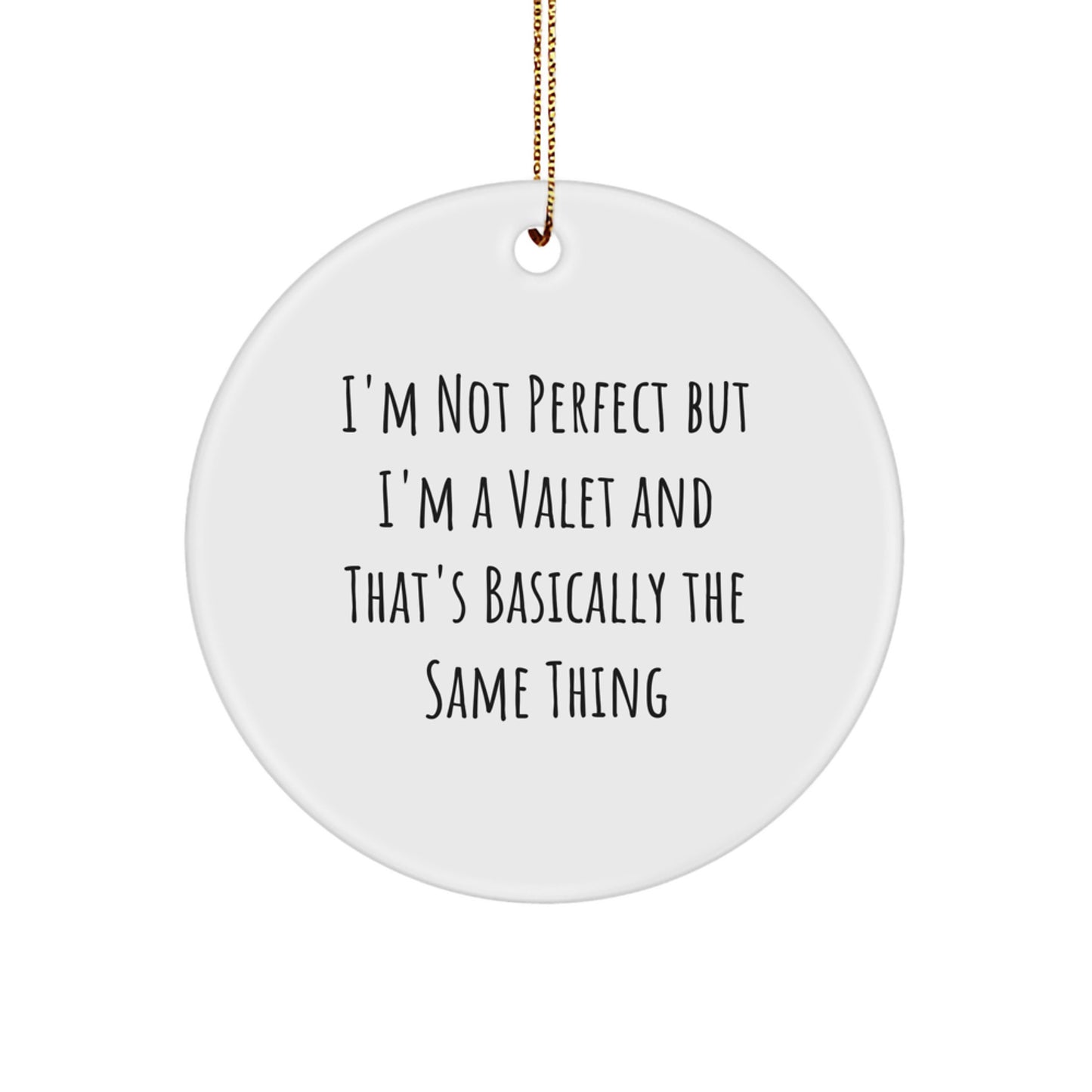 Valet Favorite Circle Ornament for Kids Christmas Gift - Image 1