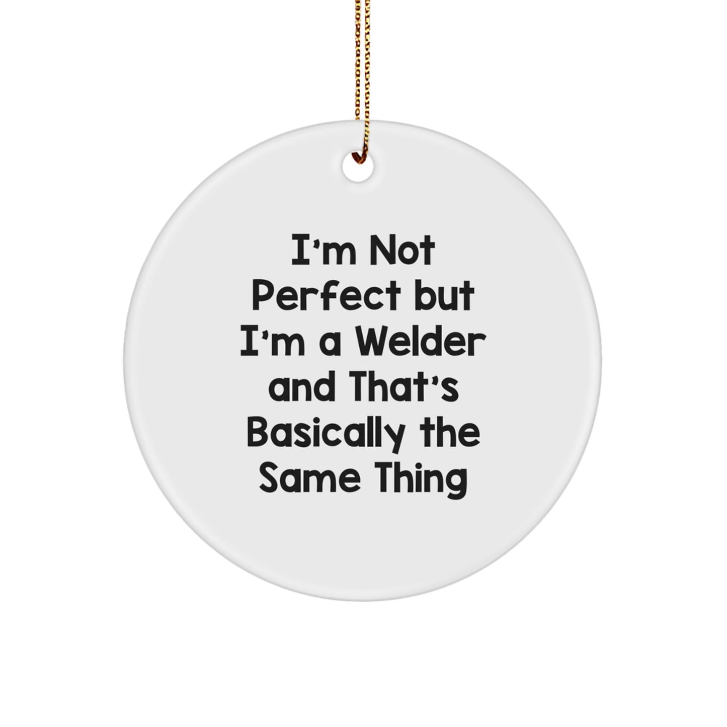 Welder Keepsake Christmas Ornament for Him Durable Bright Gift - Image 1
