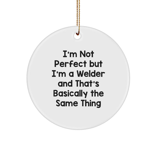 Welder Keepsake Christmas Ornament for Him Durable Bright Gift - Image 1