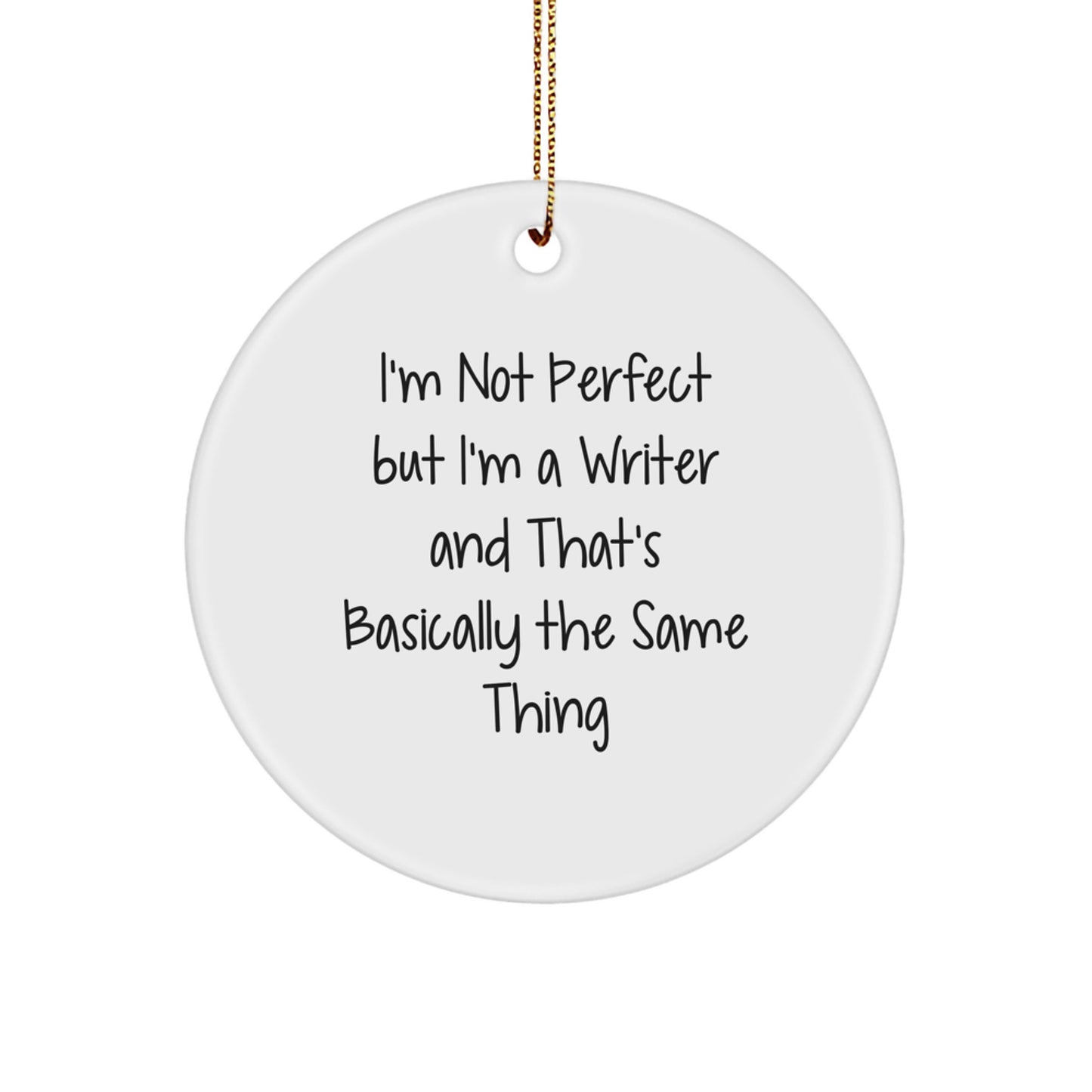 Novelty Writer Christmas Ornament Gift for Friends - Image 1