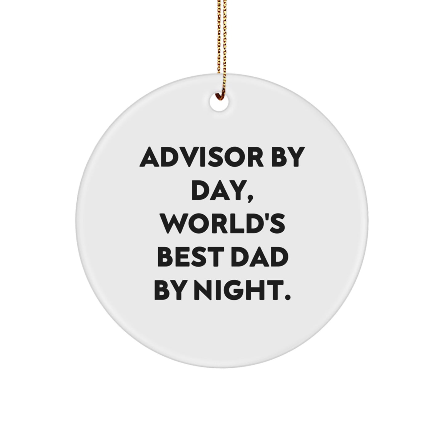 Christmas Gift for Her Advisor By Day, World's Best Dad By Night - Image 1