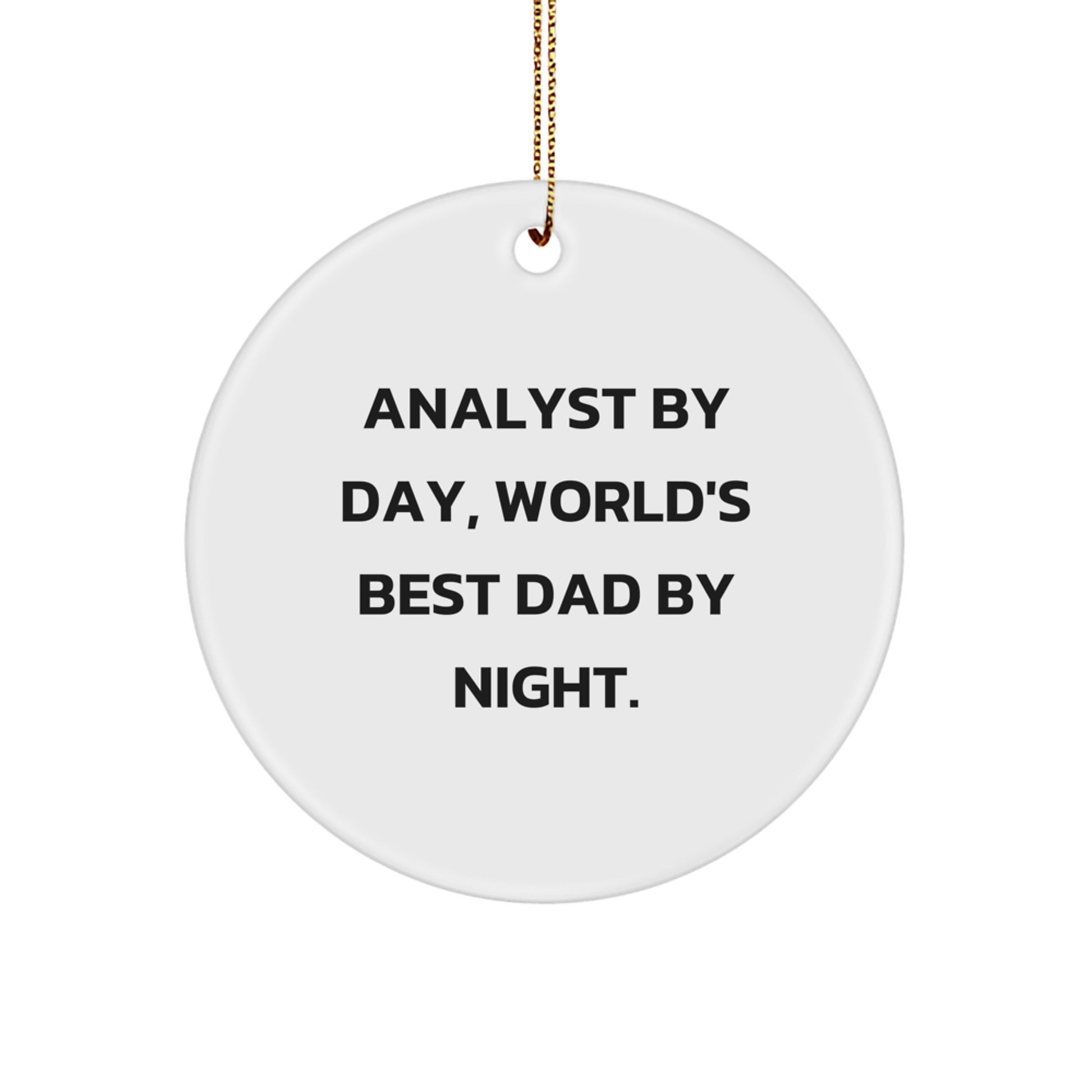 Analyst Circle Ornament for Family Treasure Christmas Gift - Image 1