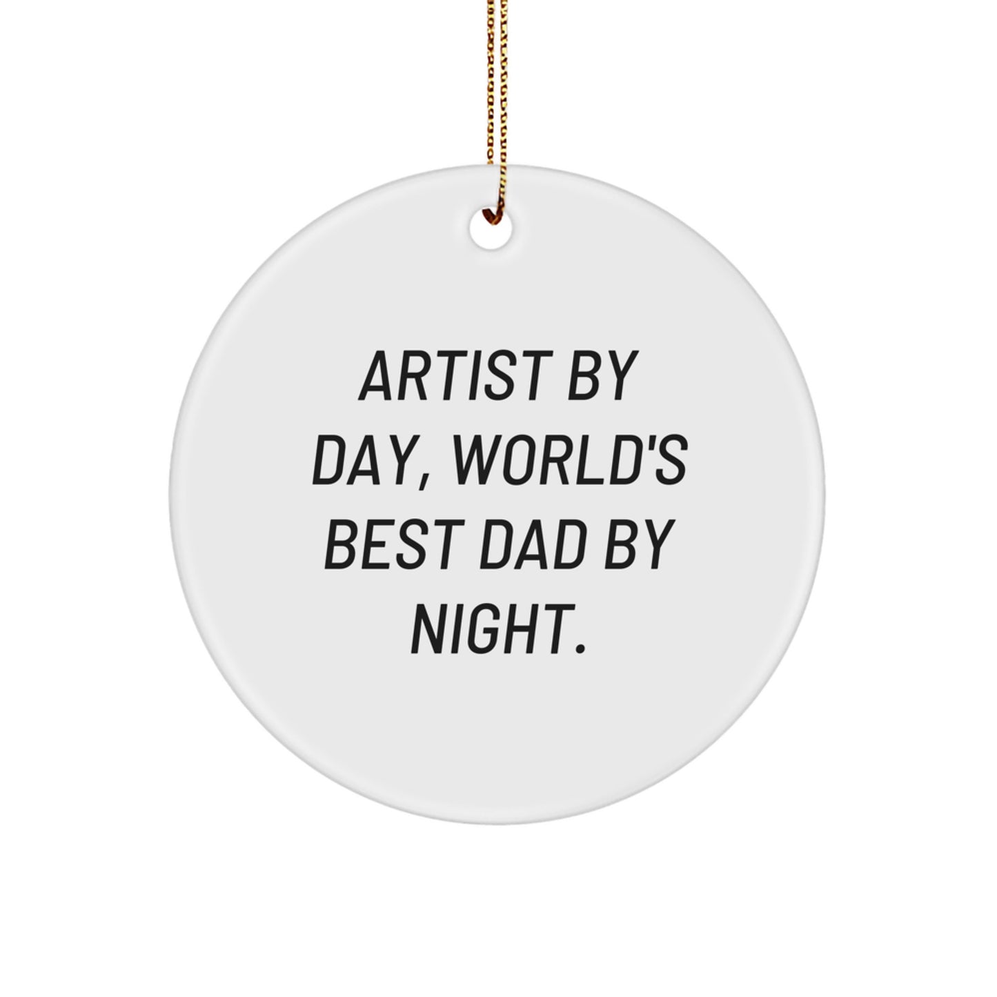 Playful Artist Christmas Ornament Memento for Roommates Gift - Image 1