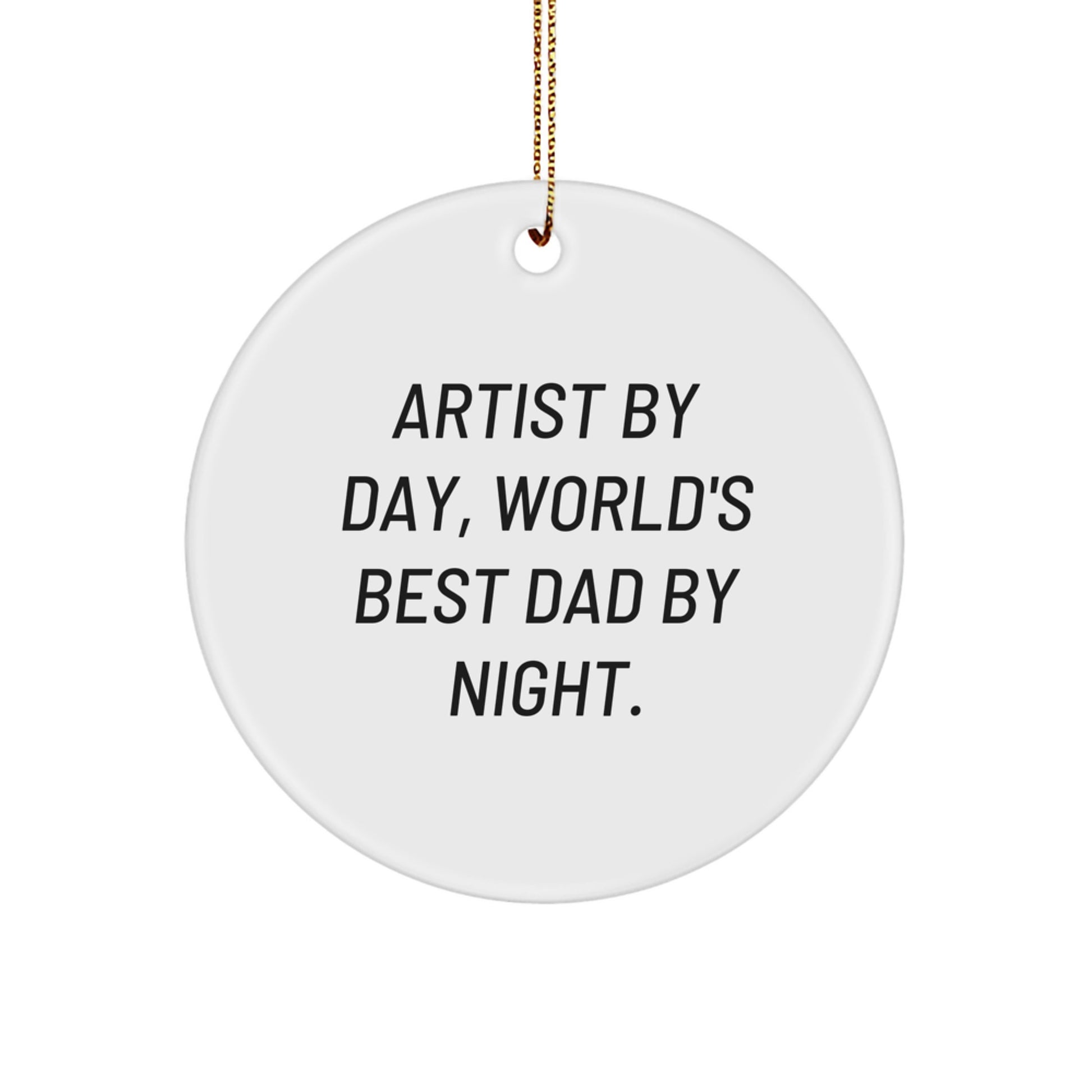 Playful Artist Christmas Ornament Memento for Roommates Gift - Image 1