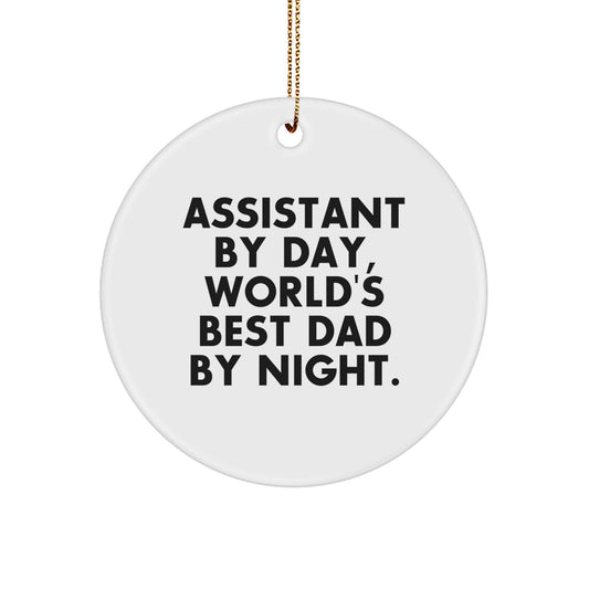 Assistant Circle Ornament Collectible for Neighbors Christmas Gift - Image 1