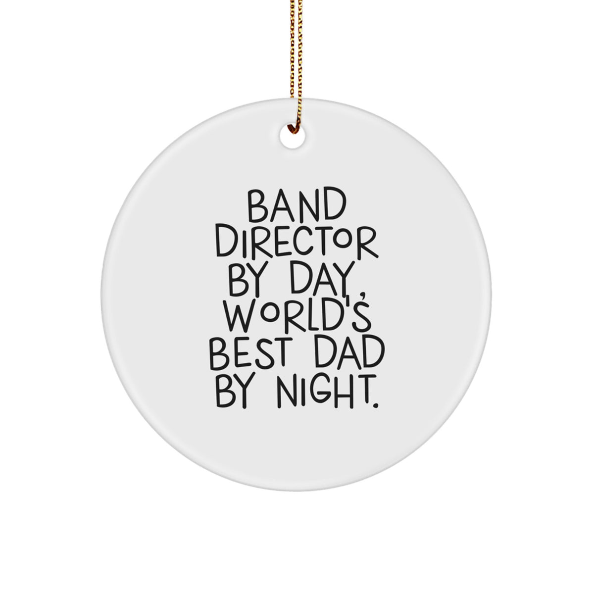 Band Director Keepsake Christmas Ornament for Him Bright Glow Gift - Image 1