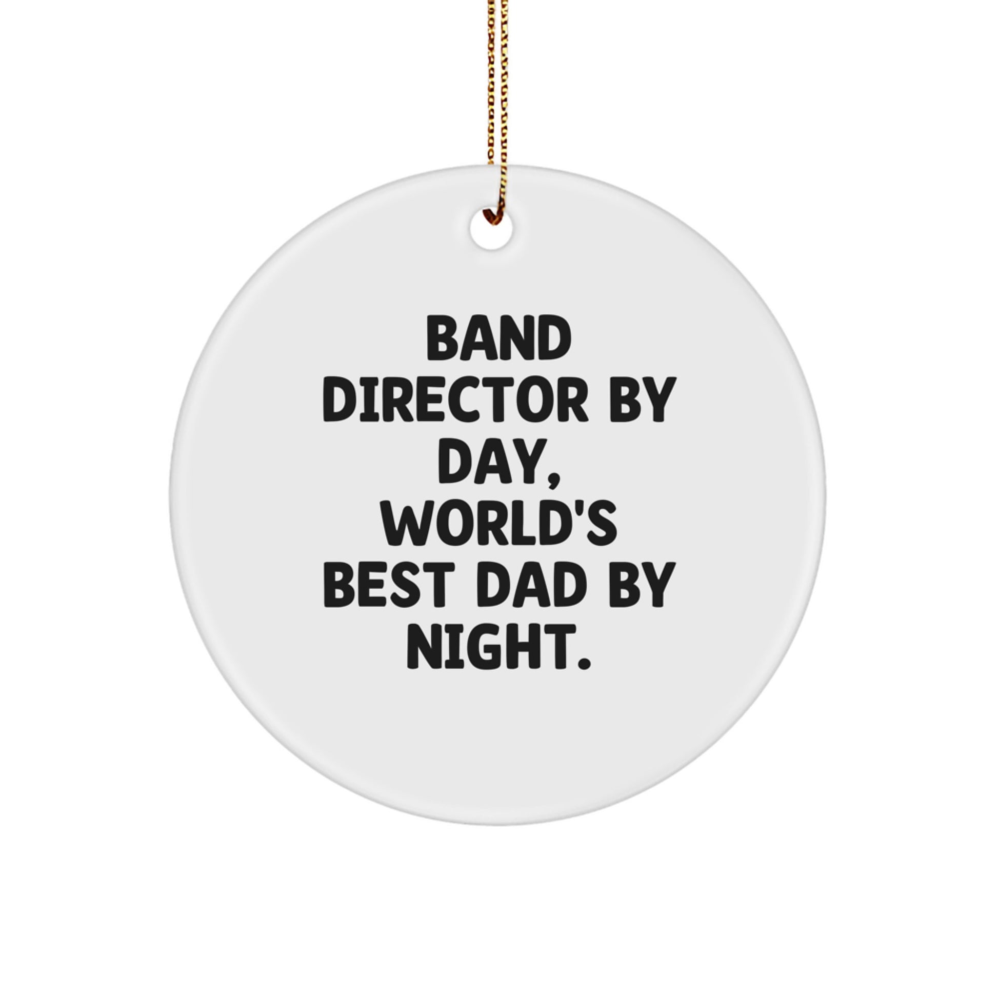 Cheerful Band Director Novelty Christmas Ornament for Friends Gift - Image 1