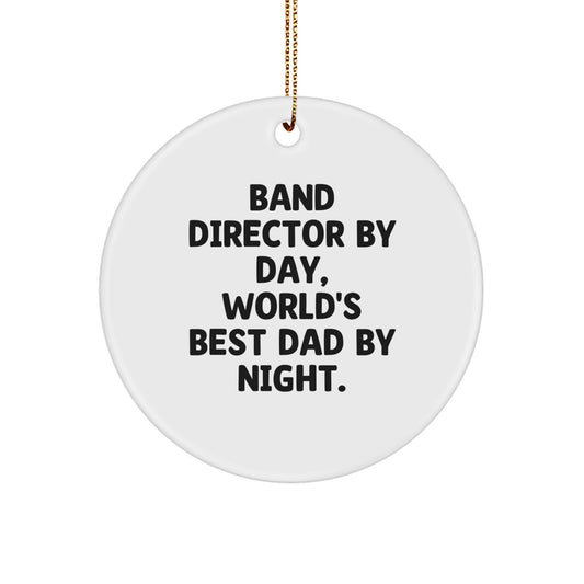 Cheerful Band Director Novelty Christmas Ornament for Friends Gift - Image 1