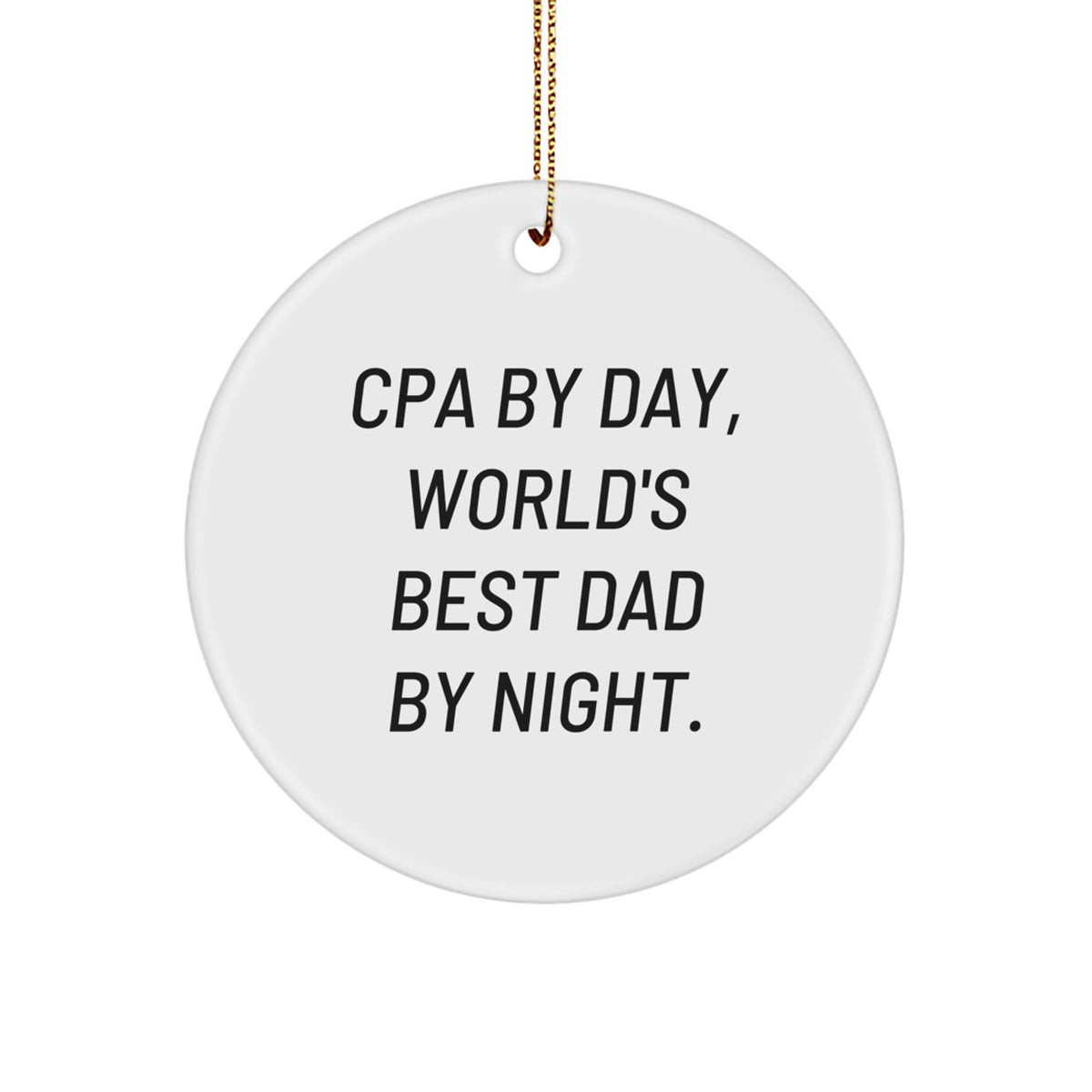 Cpa Circle Ornament Idea for Coworkers Holiday Christmas Gift - Image 1