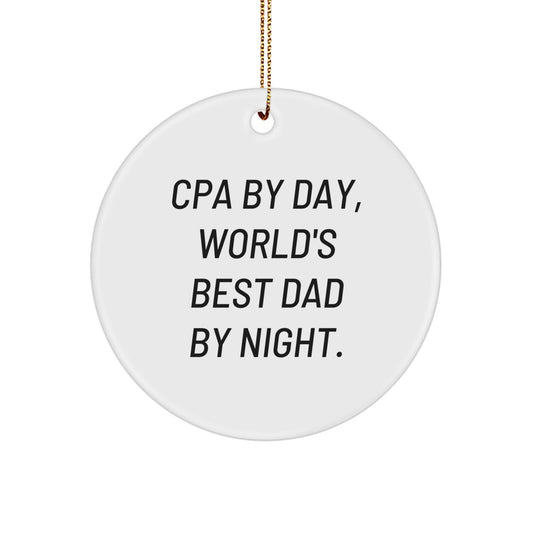 Cpa Circle Ornament Idea for Coworkers Holiday Christmas Gift - Image 1