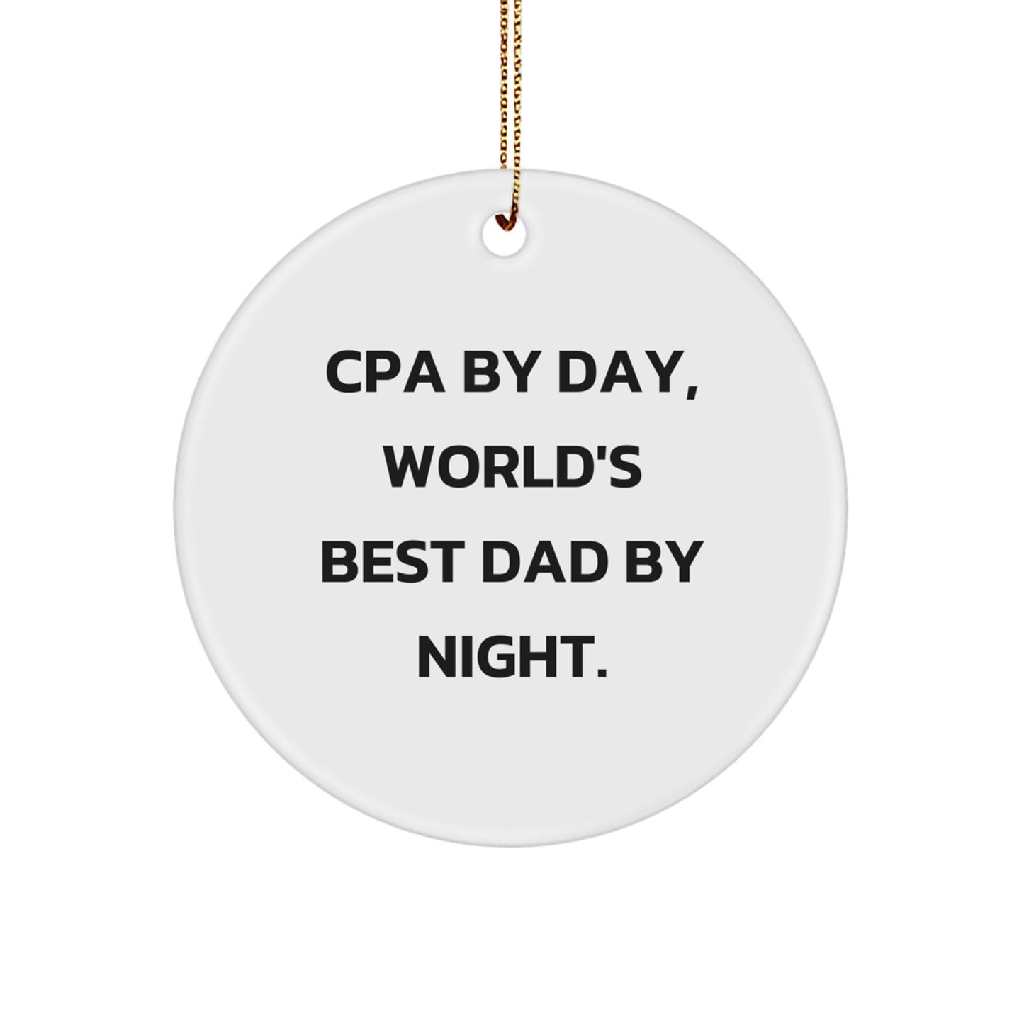 Playful Cpa Christmas Ornament for Friends – Novelty Fun Gift - Image 1