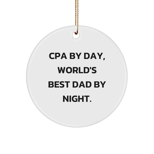 Playful Cpa Christmas Ornament for Friends – Novelty Fun Gift - Image 1