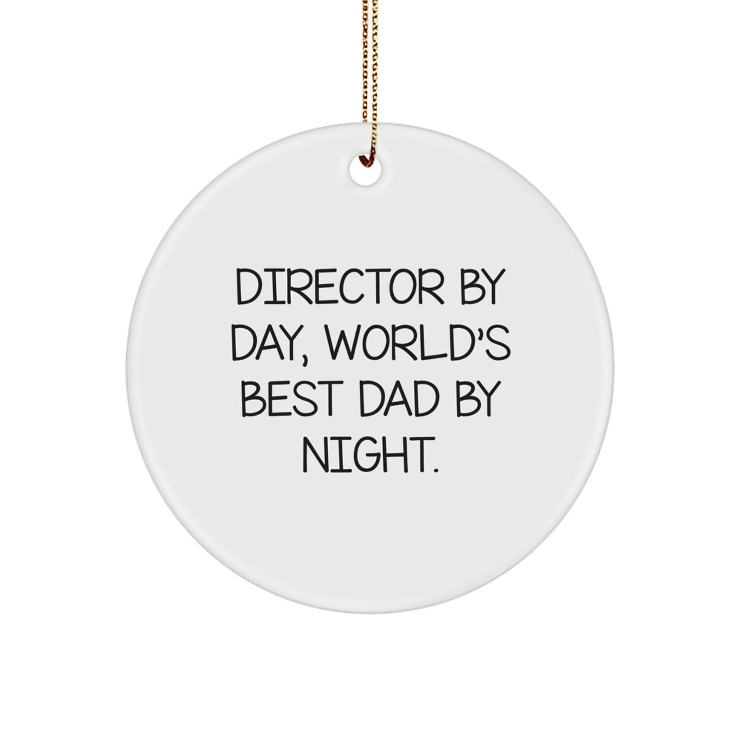 Director Circle Ornament for Family Treasure Christmas Gift - Image 1
