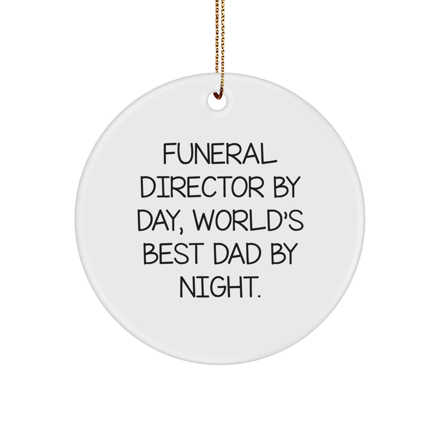 Christmas Gift Funeral Director Circle Ornament for Teens Surprise - Image 1