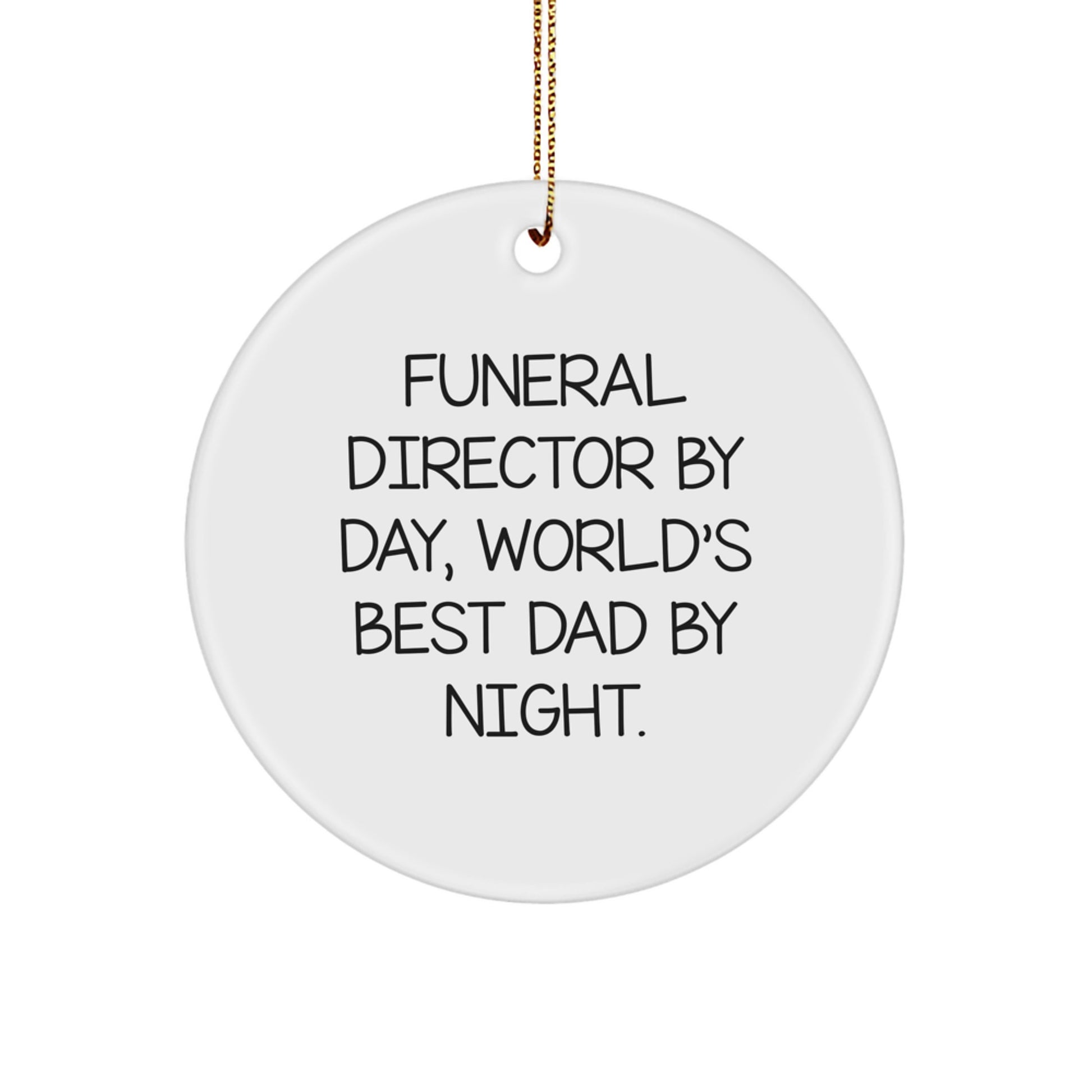 Christmas Gift Funeral Director Circle Ornament for Teens Surprise - Image 1