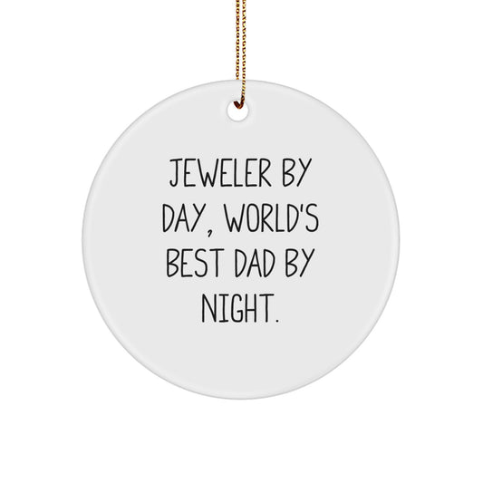 Jeweler Circle Ornament Keepsake for Him Holiday Christmas Tree Gift - Image 1
