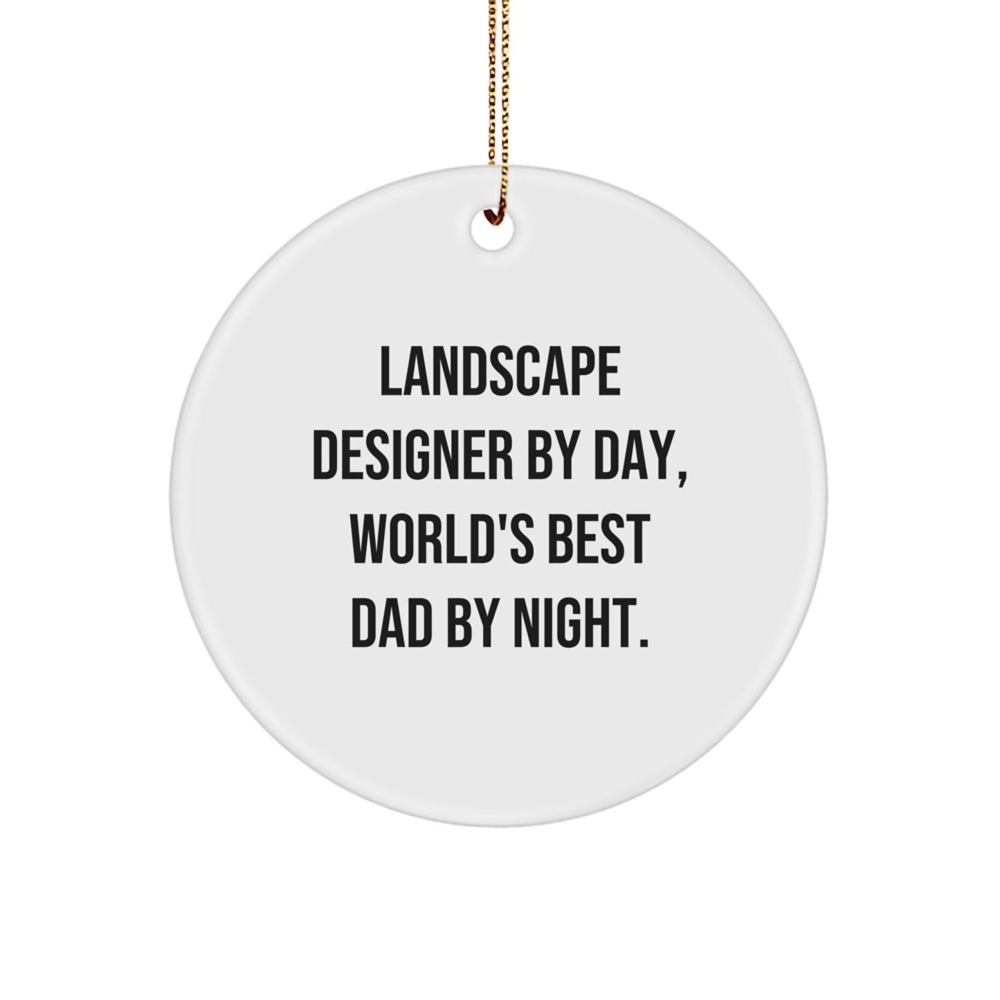 Christmas Gift for Teens Landscape Designer Circle Ornament Surprise - Image 1