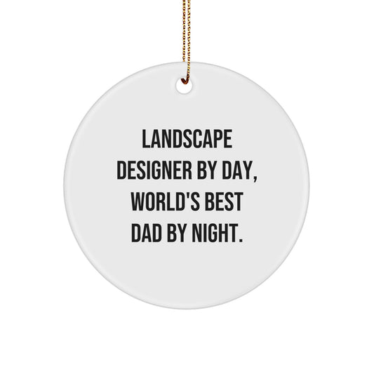 Christmas Gift for Teens Landscape Designer Circle Ornament Surprise - Image 1
