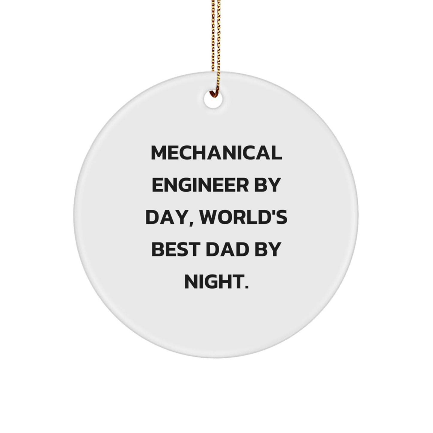 Mechanical Engineer Circle Ornament for Neighbors Christmas Gift - Image 1
