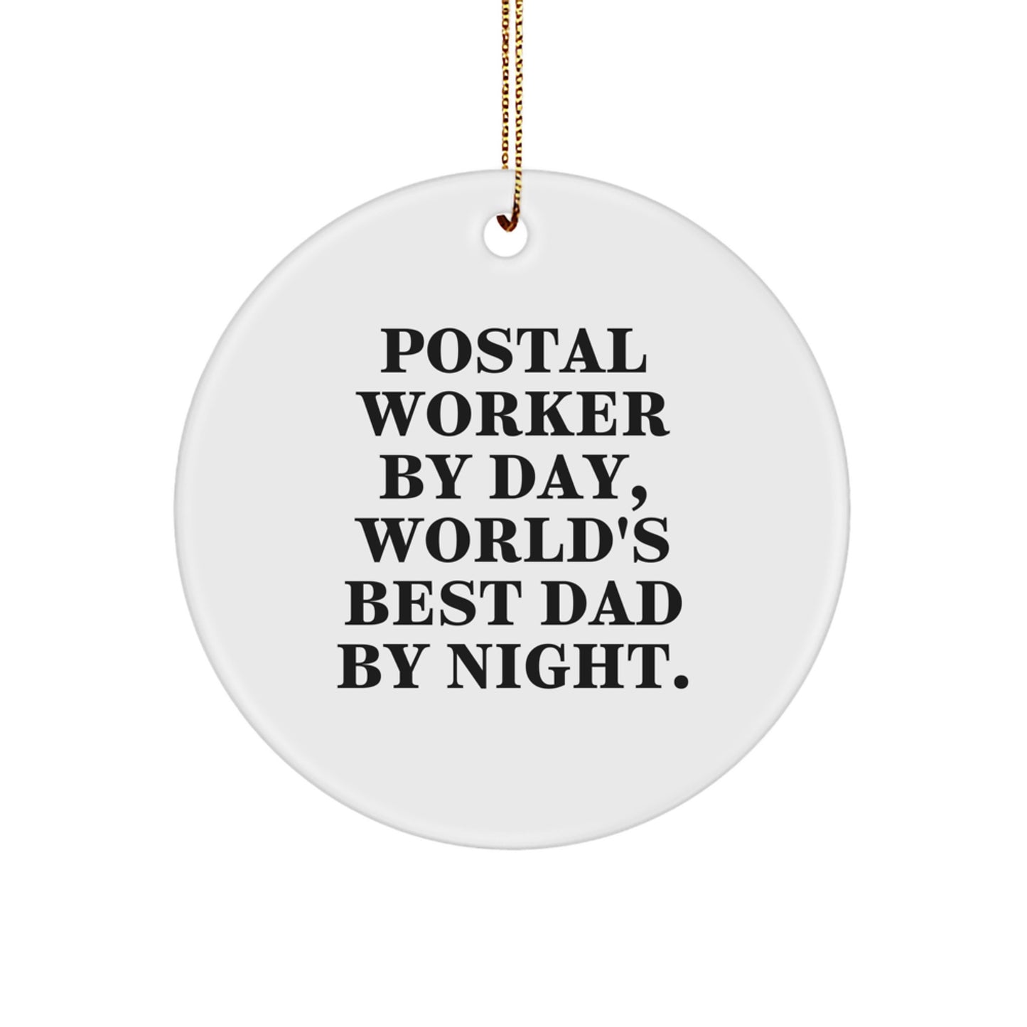 Postal Worker Keepsake Christmas Ornament for Him Gift - Image 1