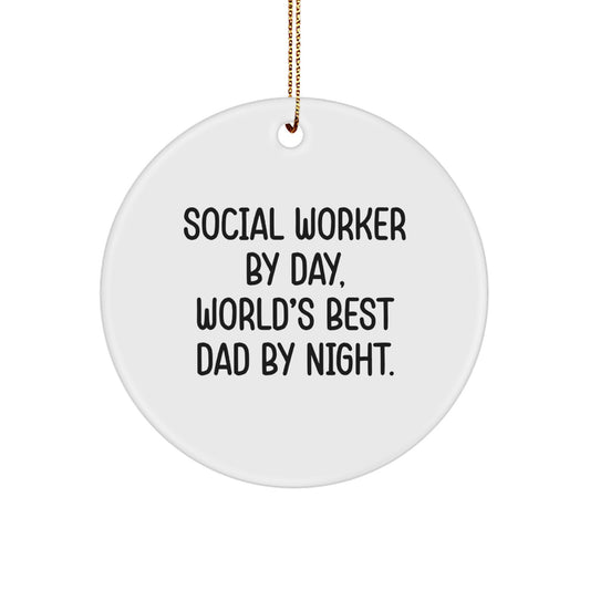Social Worker Christmas Ornament Favorite for Kids Gift - Image 1