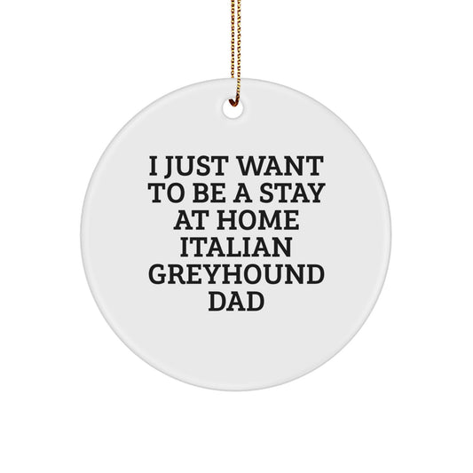 Funny Italian Greyhound Dog Gifts for Men, Italian Greyhound Dog Dad Christmas Unique Gifts, Gifts from Dad - Image 1