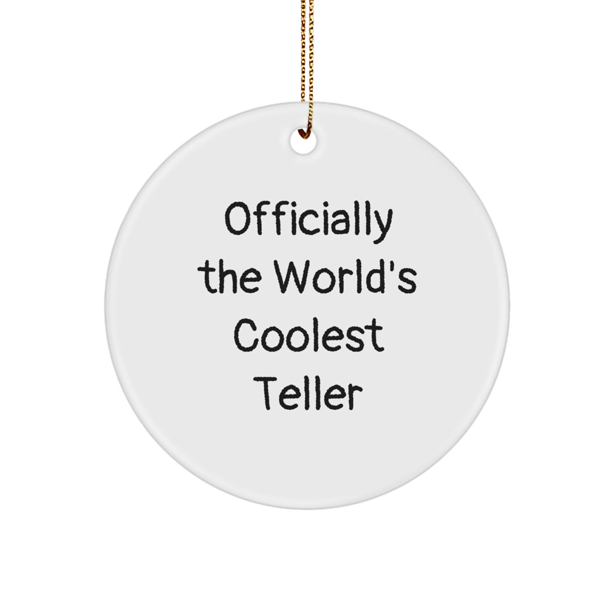 Funny Teller Christmas Circle Ornament Gifts from Friends for Men - Image 1