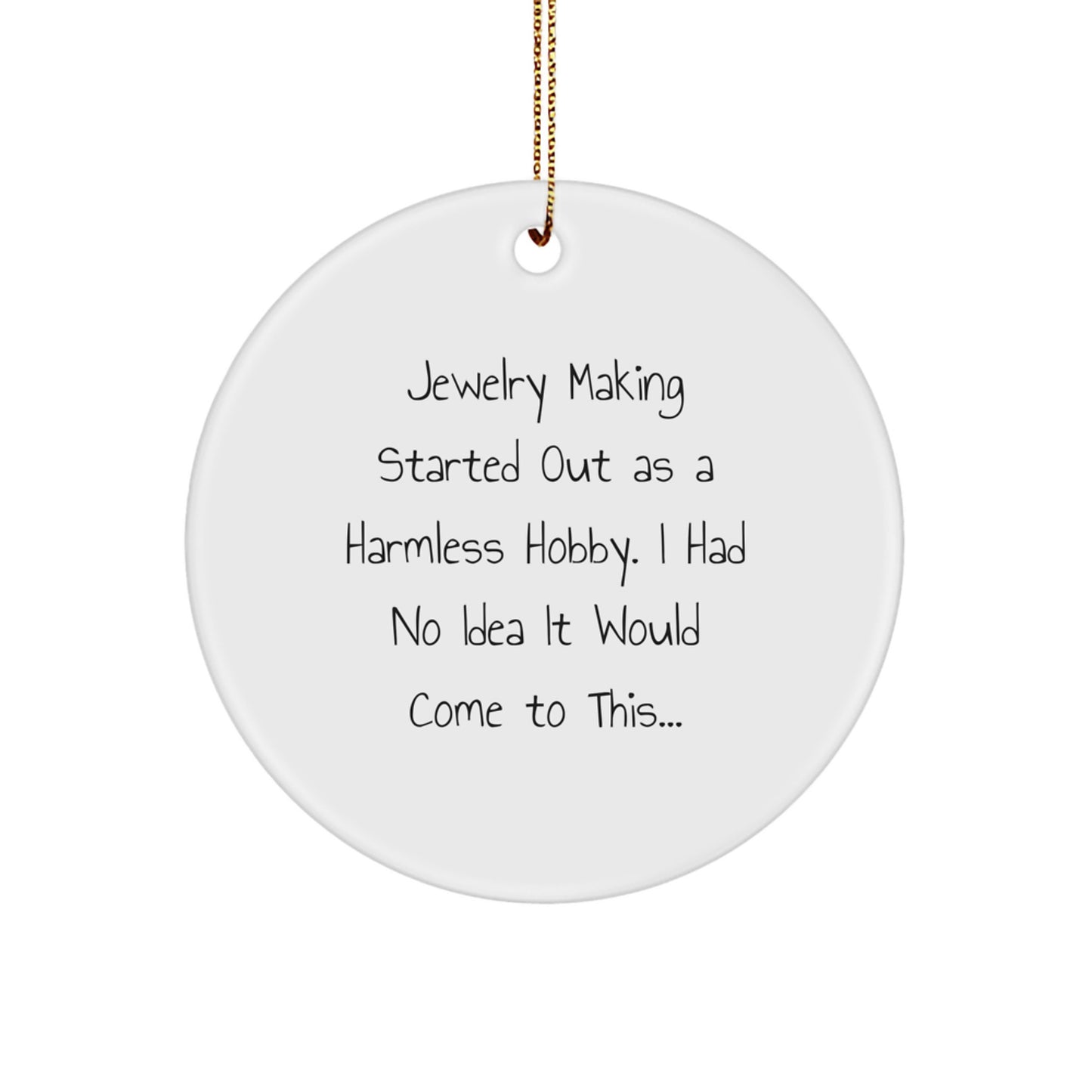Jewelry Making Keepsake Christmas Ornament for Him Gift - Image 1
