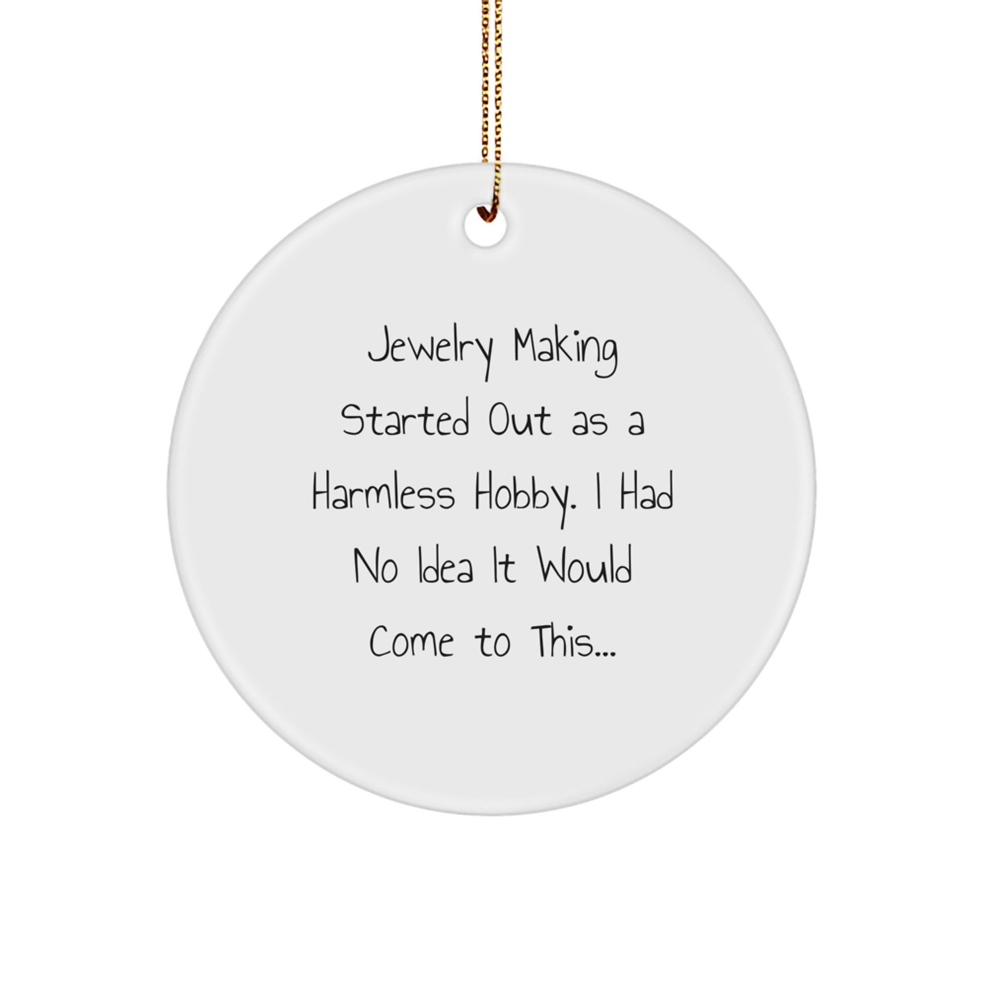 Jewelry Making Keepsake Christmas Ornament for Him Gift - Image 1