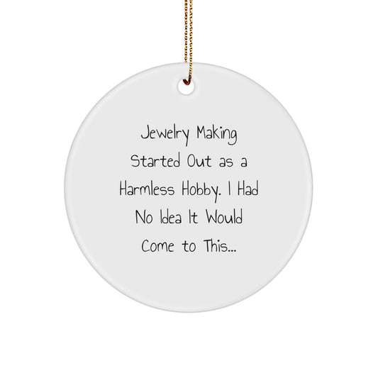 Jewelry Making Keepsake Christmas Ornament for Him Gift - Image 1