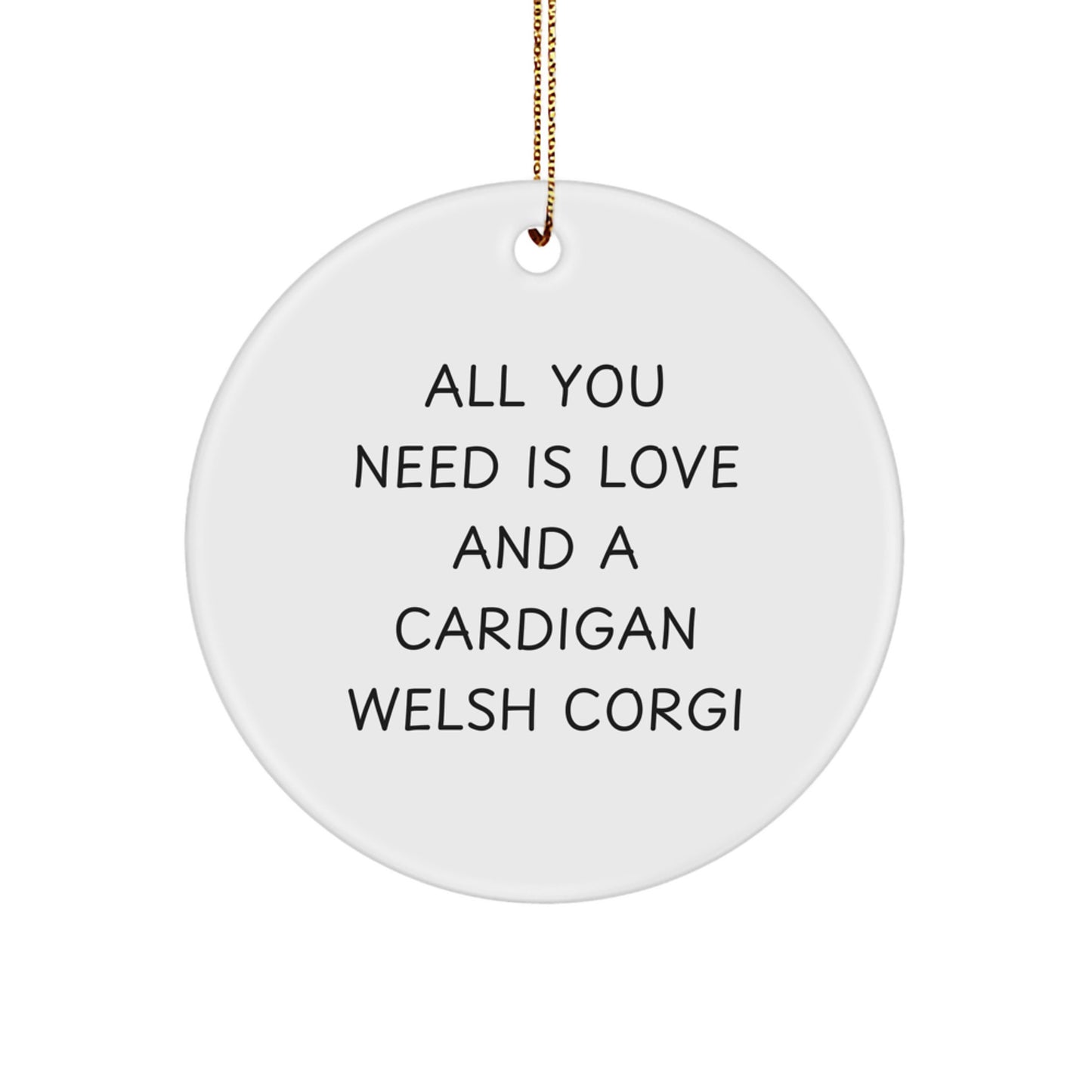 Christmas Unique Gift Cardigan Welsh Corgi Ornament for Her Bright Present - Image 1