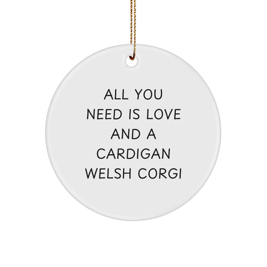 Christmas Unique Gift Cardigan Welsh Corgi Ornament for Her Bright Present - Image 1