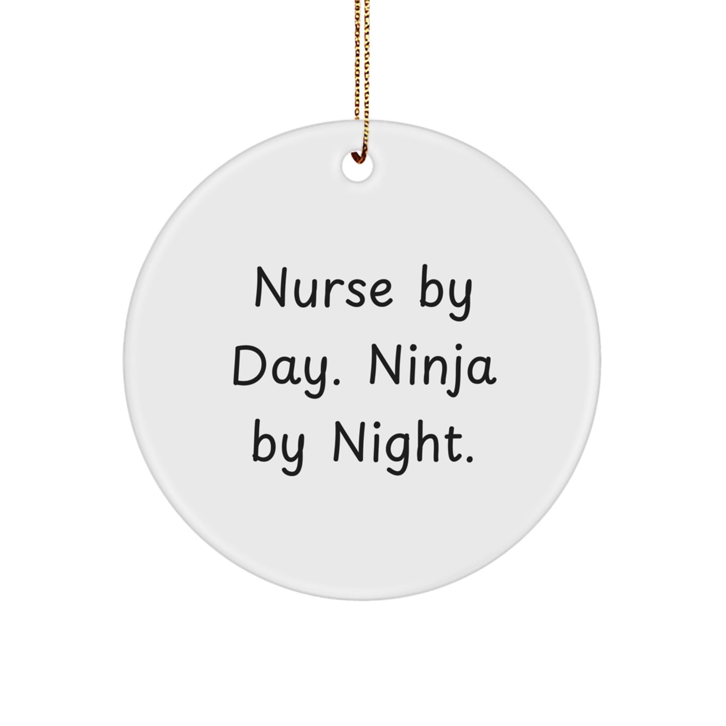 Nurse Circle Ornament Keepsake for Him – Christmas Gift for Family - Image 1
