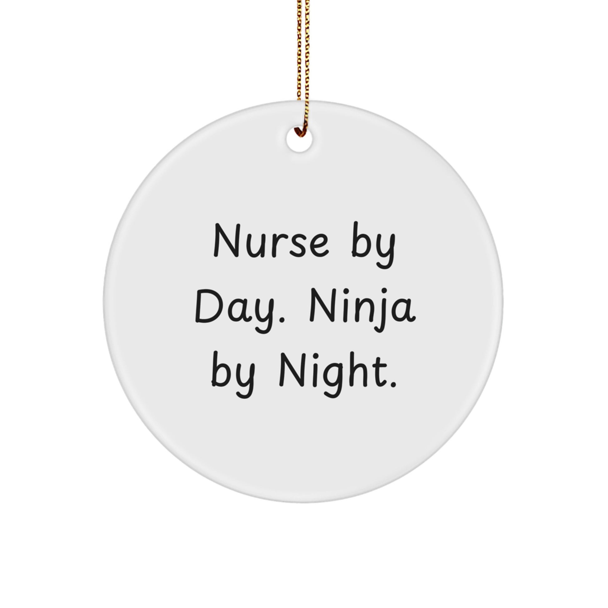 Nurse Circle Ornament Keepsake for Him – Christmas Gift for Family - Image 1