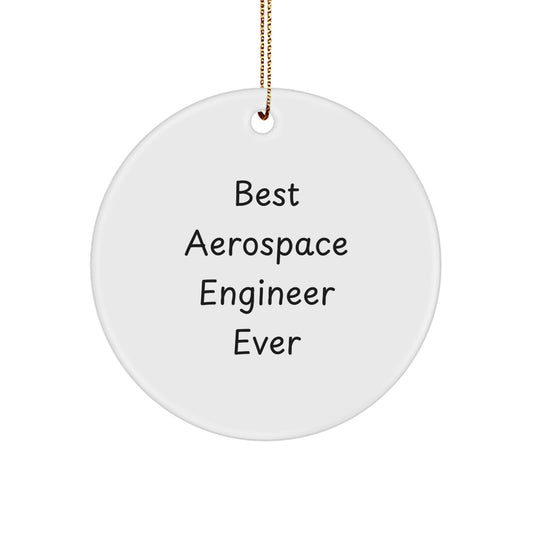 Silly Best Aerospace Engineer Ever Novelty Xmas Ornament for Friend Gift - Image 1