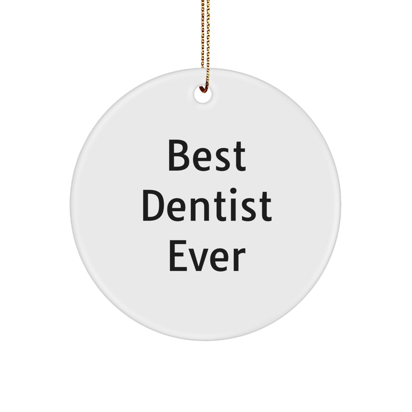 Dentist Circle Ornament Idea for Office Coworkers Christmas Gift - Image 1