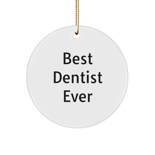 Dentist Circle Ornament Idea for Office Coworkers Christmas Gift - Image 1
