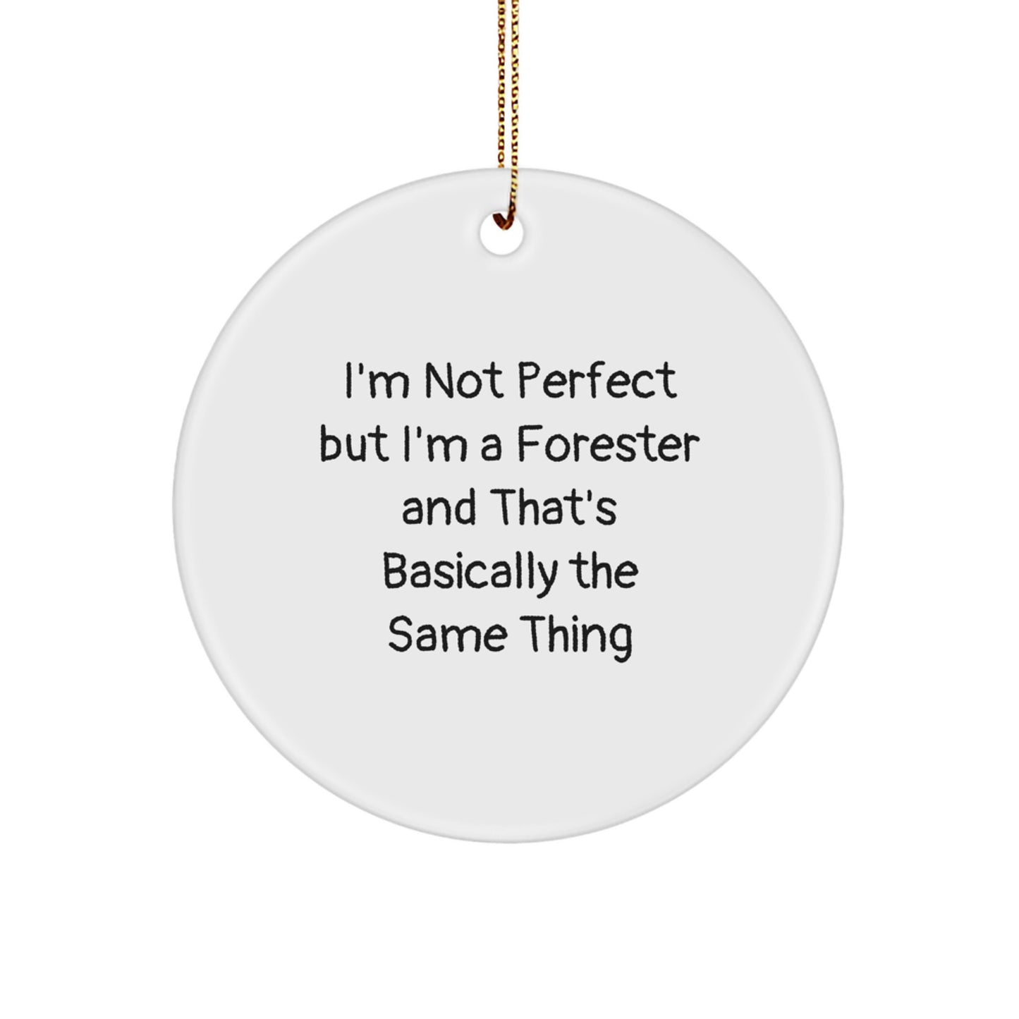 Forester Favorite Circle Ornament for Kids Cute Christmas Gift - Image 1