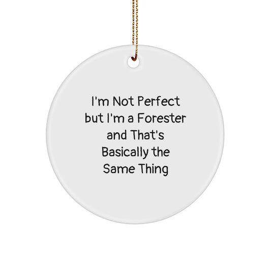 Forester Favorite Circle Ornament for Kids Cute Christmas Gift - Image 1