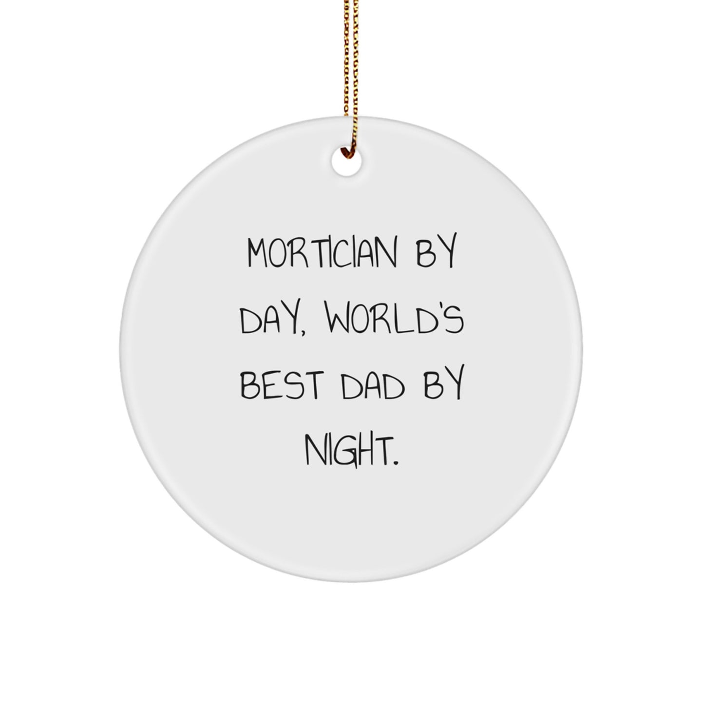 Christmas Gift for Her Mortician Circle Ornament Present - Image 1