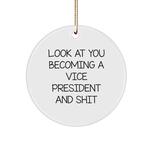 Christmas Gift for Her Vice President Look At You Becoming A Present - Image 1