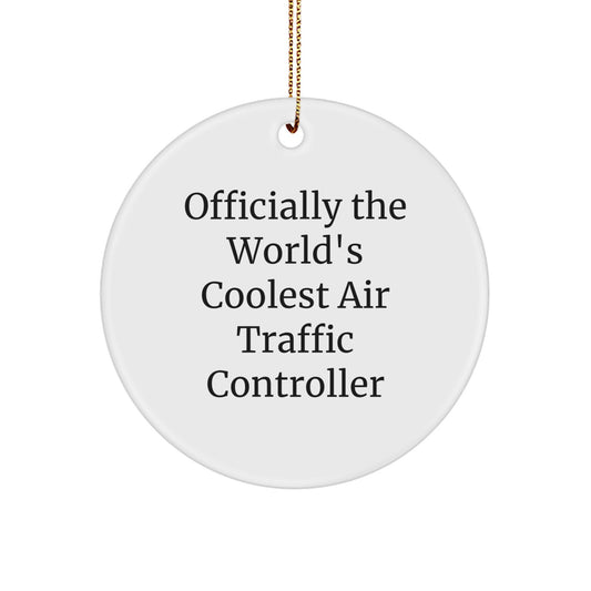 Funny Air Traffic Controller Gifts from Friends - Officially The World's Coolest Air Traffic Controller Christmas Unique Gifts for Air Traffic Controller Men - Image 1