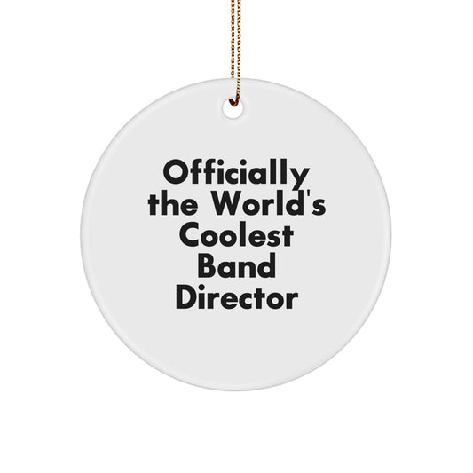 Funny Band Director Gifts from Friends - Officially The World's Coolest Band Director Christmas Unique Gifts for Men Band Director - Image 1