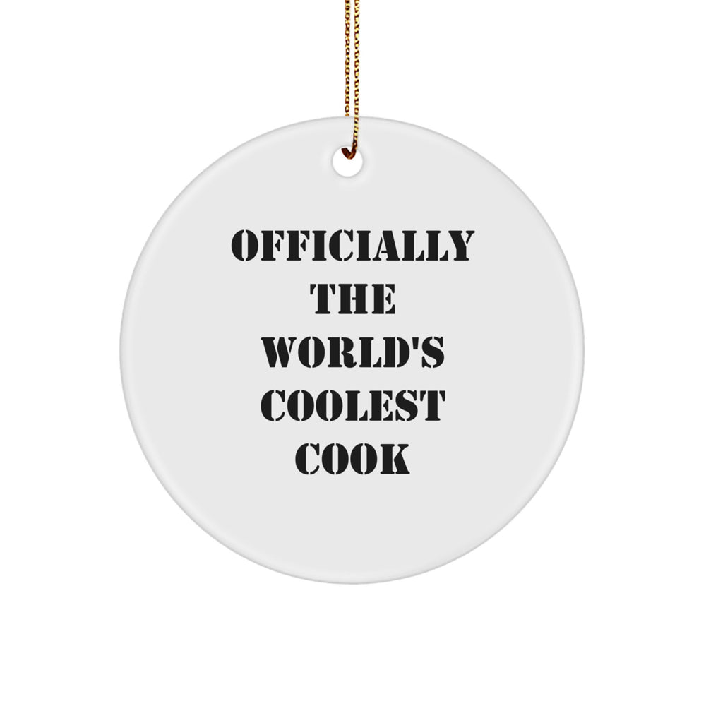 Officially The World's Coolest Cook - Funny Gift for Cook Lovers, Unique Christmas Unique Gifts for Men, Women, Friends, Family - Image 1